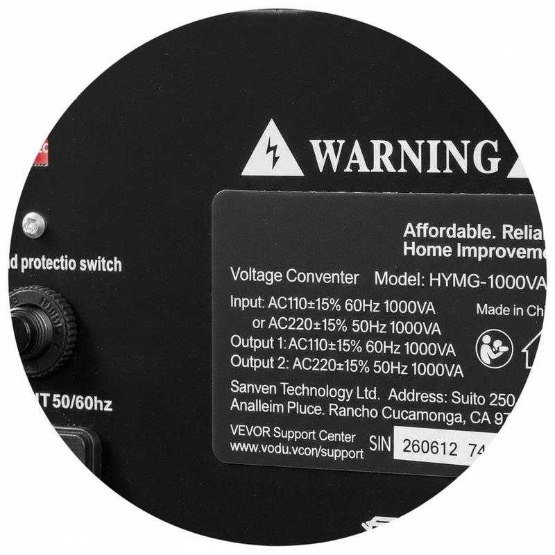 Power Voltage Changer 1000VA F - Heavy Equipment Breaker 评论和价格