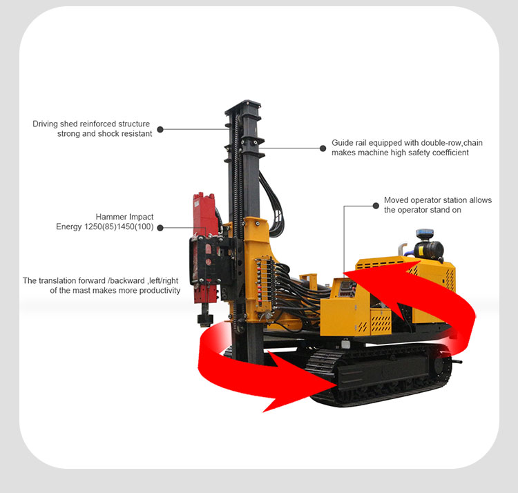 Hydraulic Crawler Solar PV Pil - Heavy Equipment Driver 评论和价格