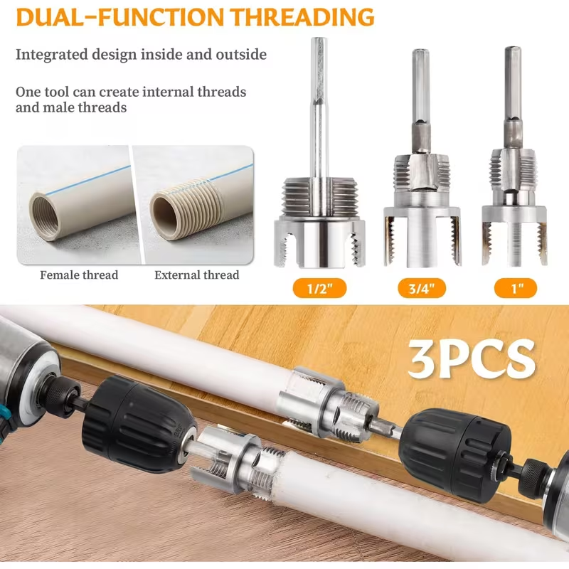 3pcs Heavy-Duty PVC/Plastic Pi - Heavy Equipment Operation 评论和价格