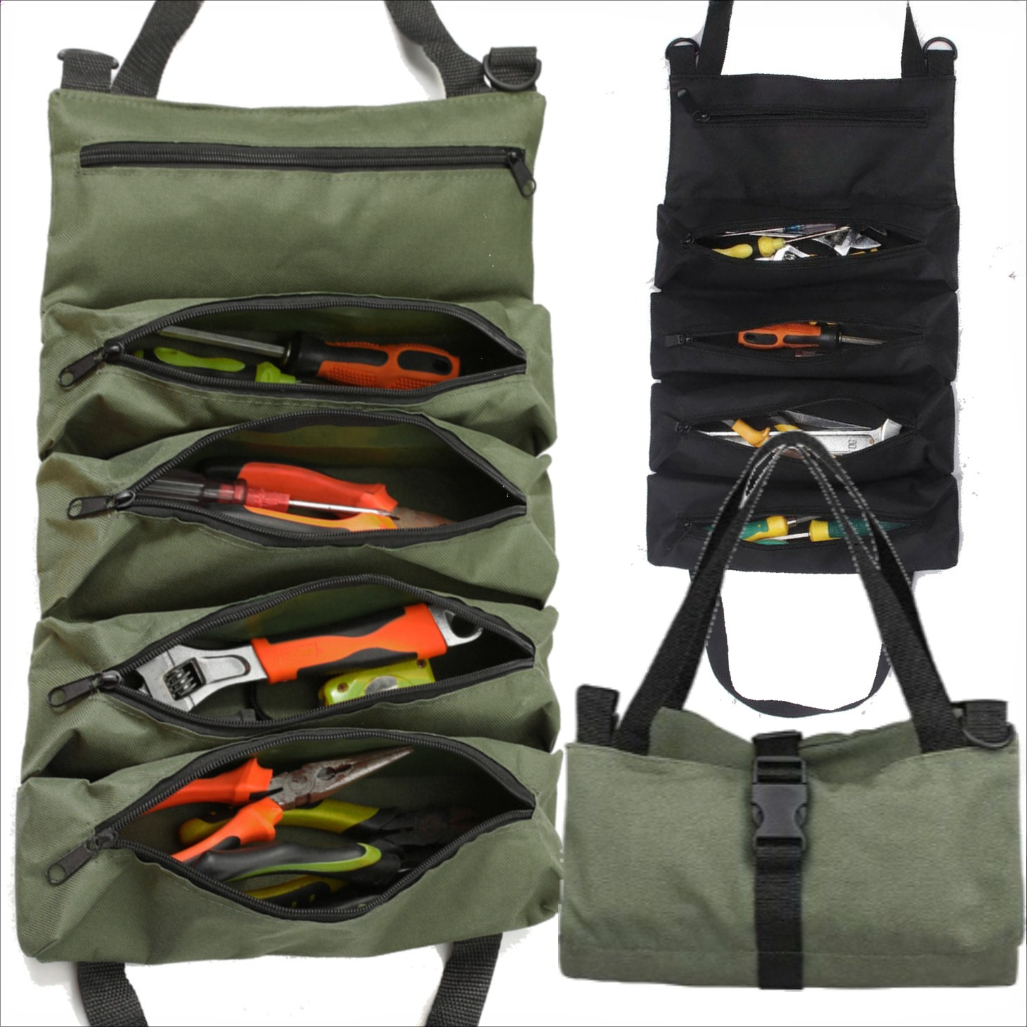 Heavy-Duty Roll-Up Tool Bag -  - Heavy Equipment Operation 评论和价格