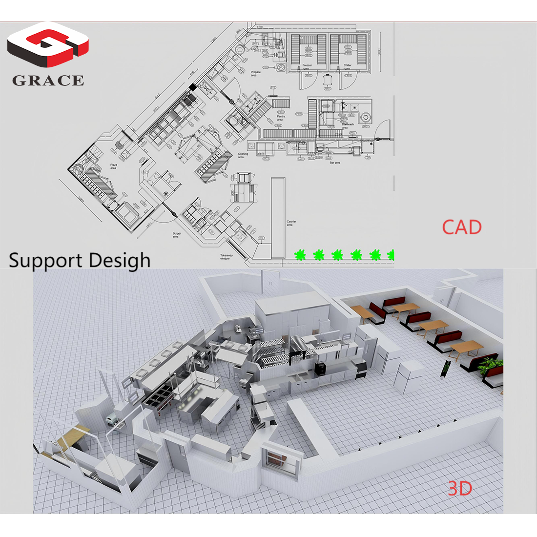GRACE Heavy SS304 Commercial K - Heavy Equipment In Kitchen 评论和价格