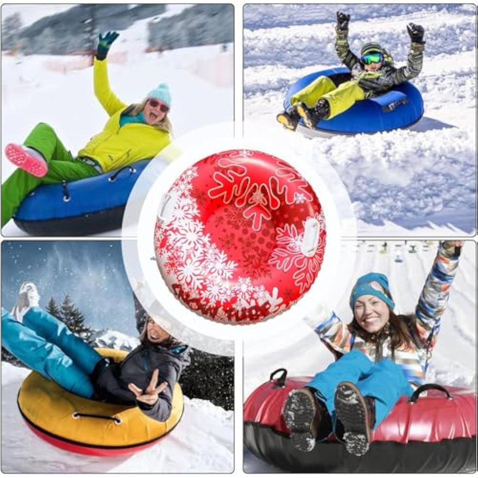 Inflatable Snow Tube, Thickene - Heavy Equipment Youtube For Kids 评论和价格